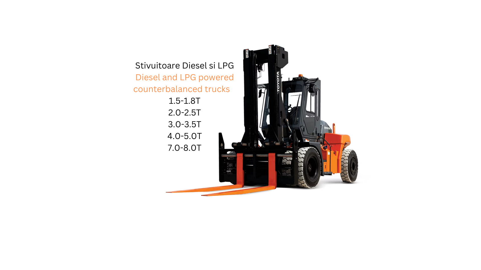 Stivuitoare Diesel + GPL